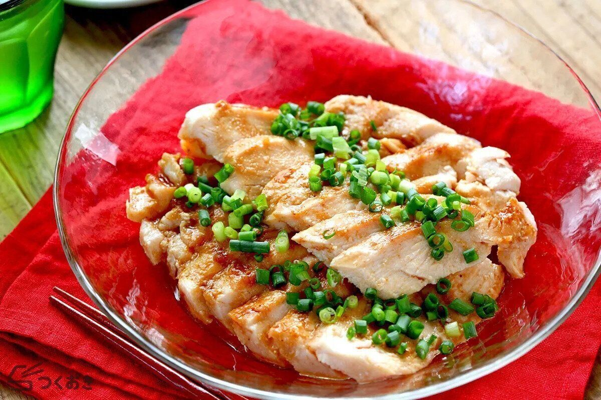 レンジでやわらか ピリ辛蒸し鶏