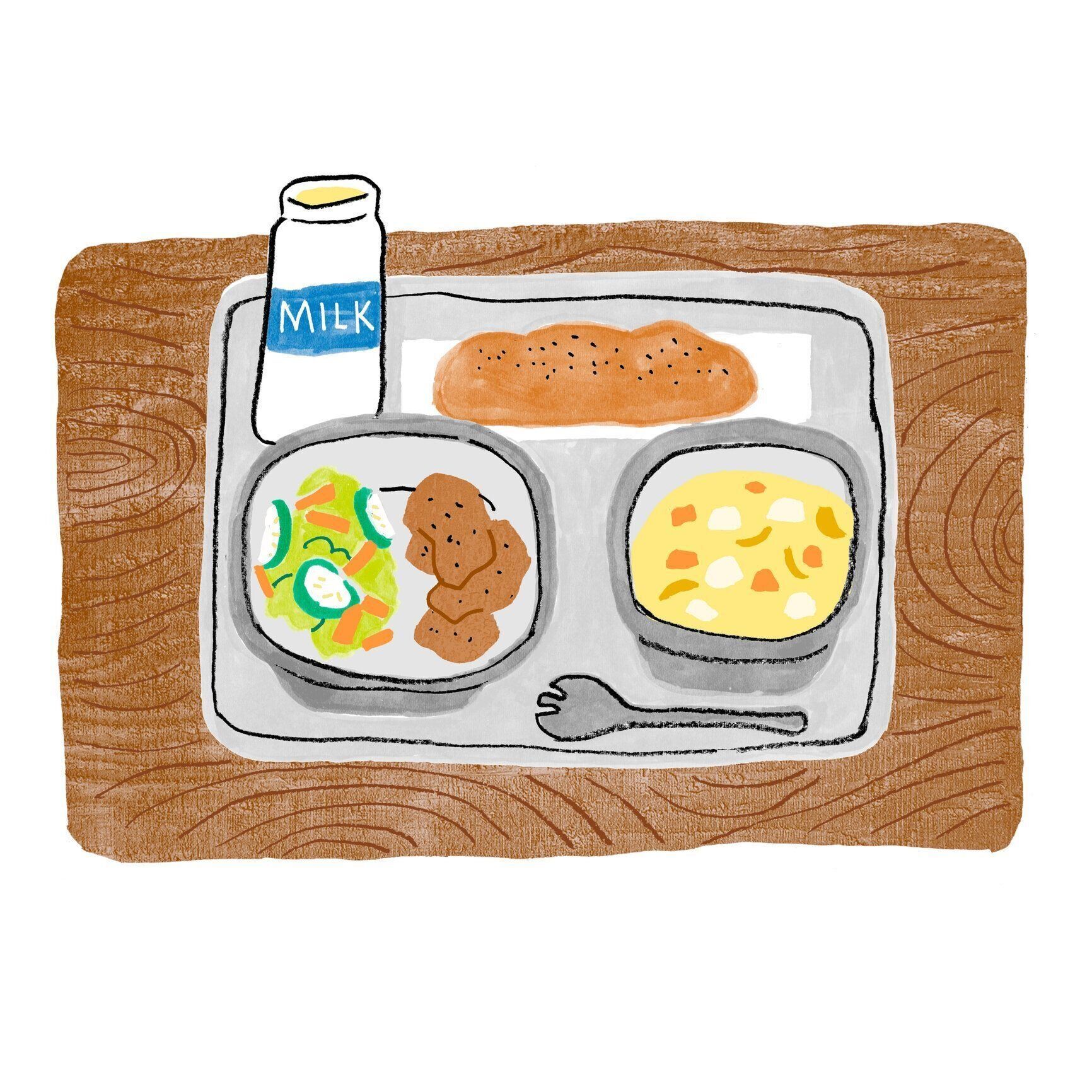 日本の懐かしい学校給食