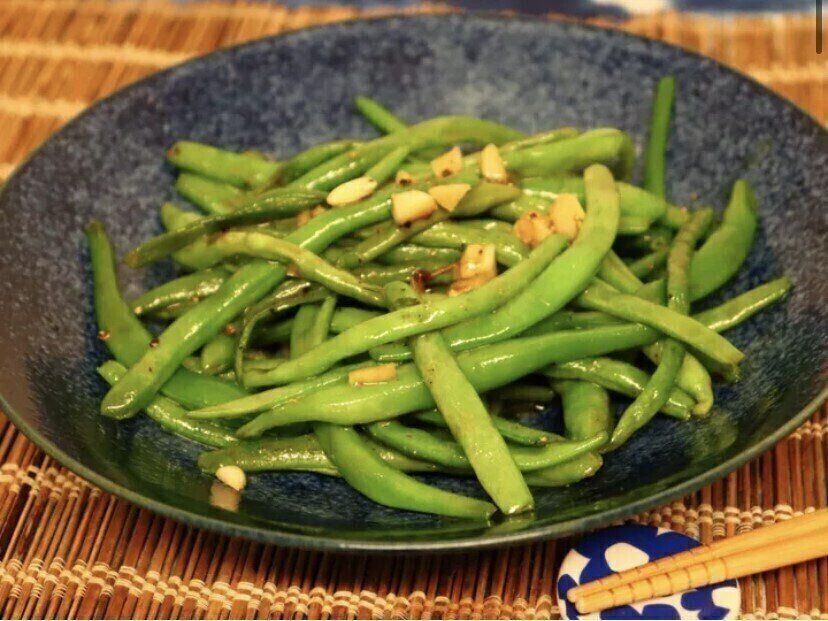 シャキシャキ無限いんげん