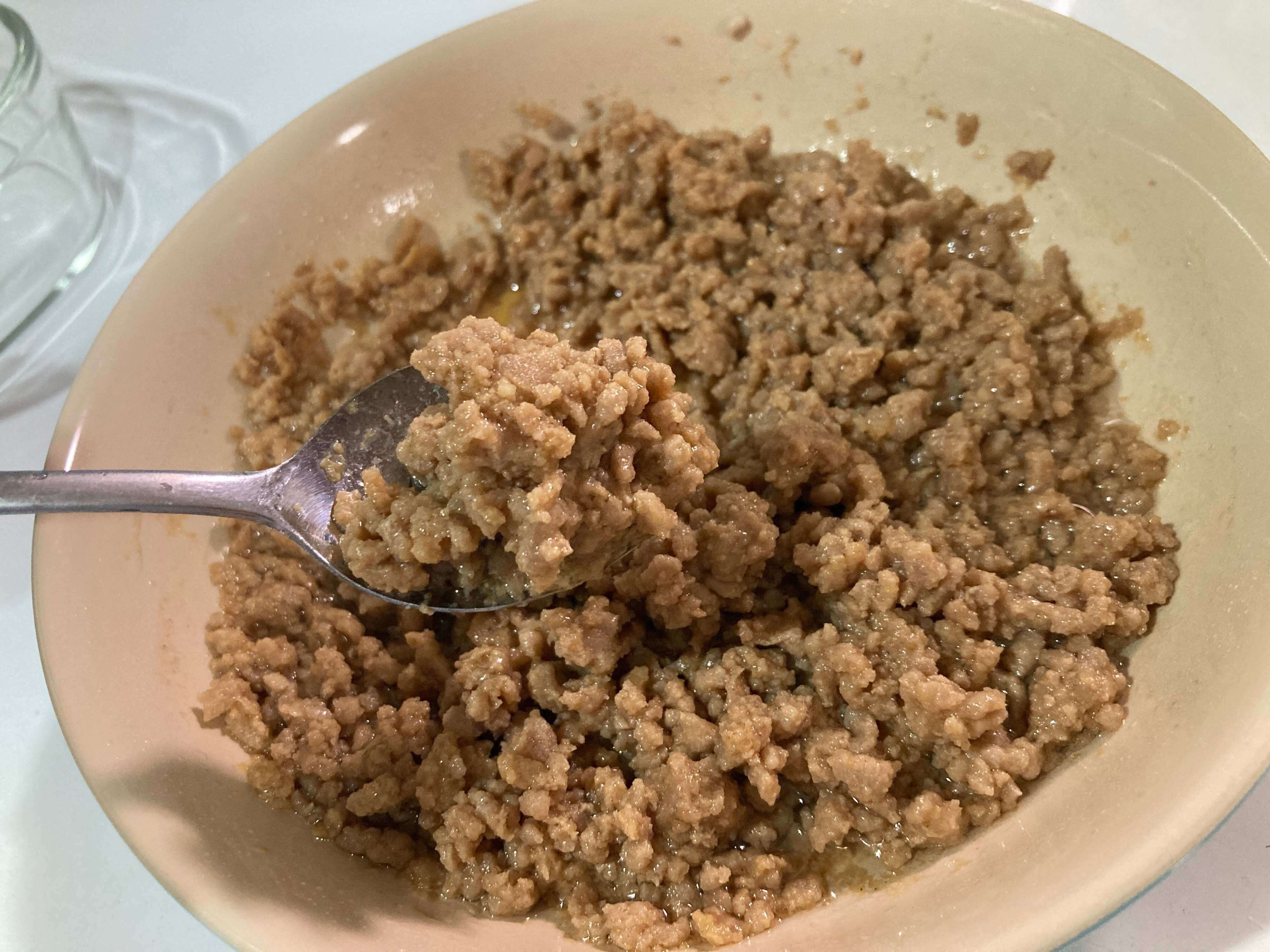 完成した肉味噌