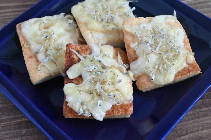 ボリューム副菜！ちりめん豆腐ピザ