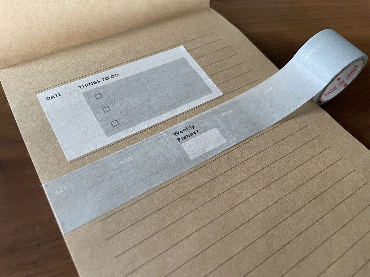 予定の管理に使える!ダイソーの書けるマスキングテープ