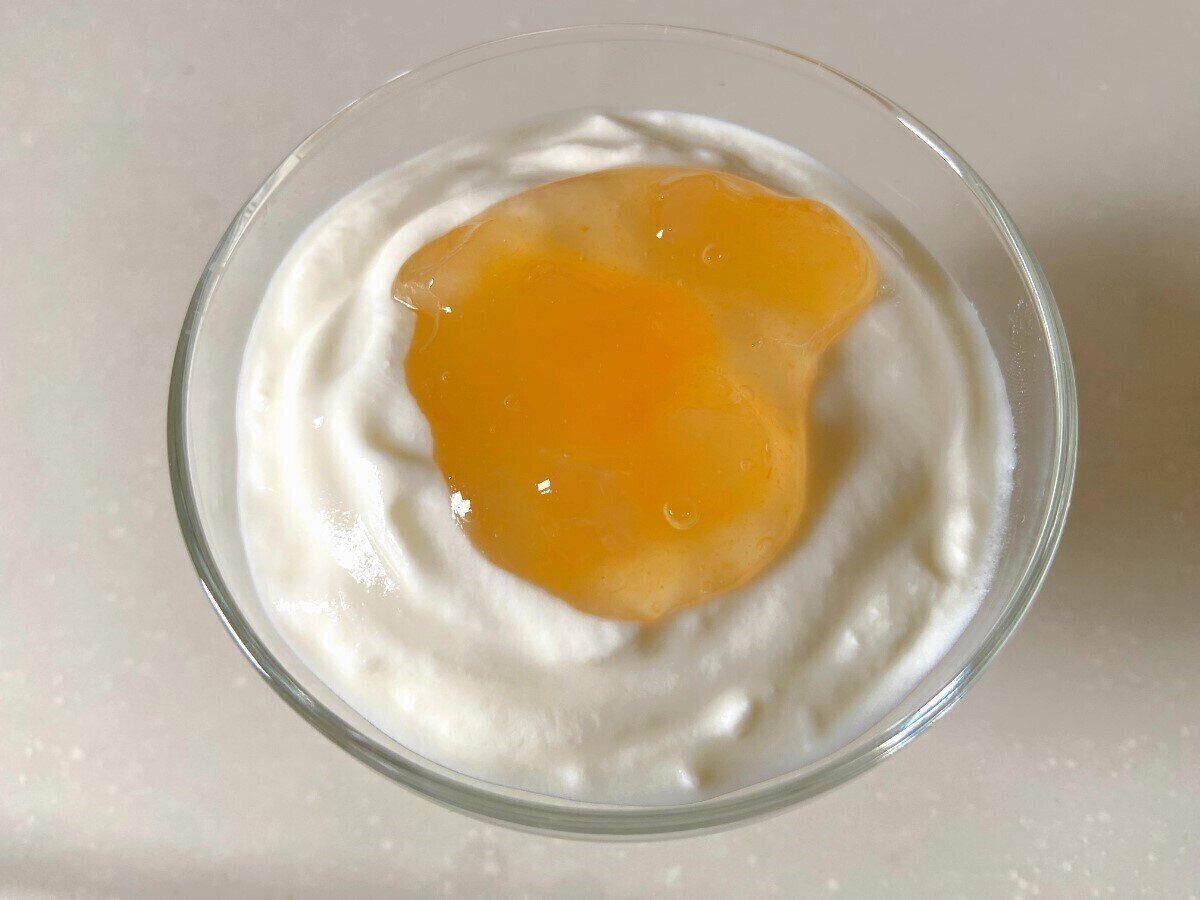 ジャムをかけて