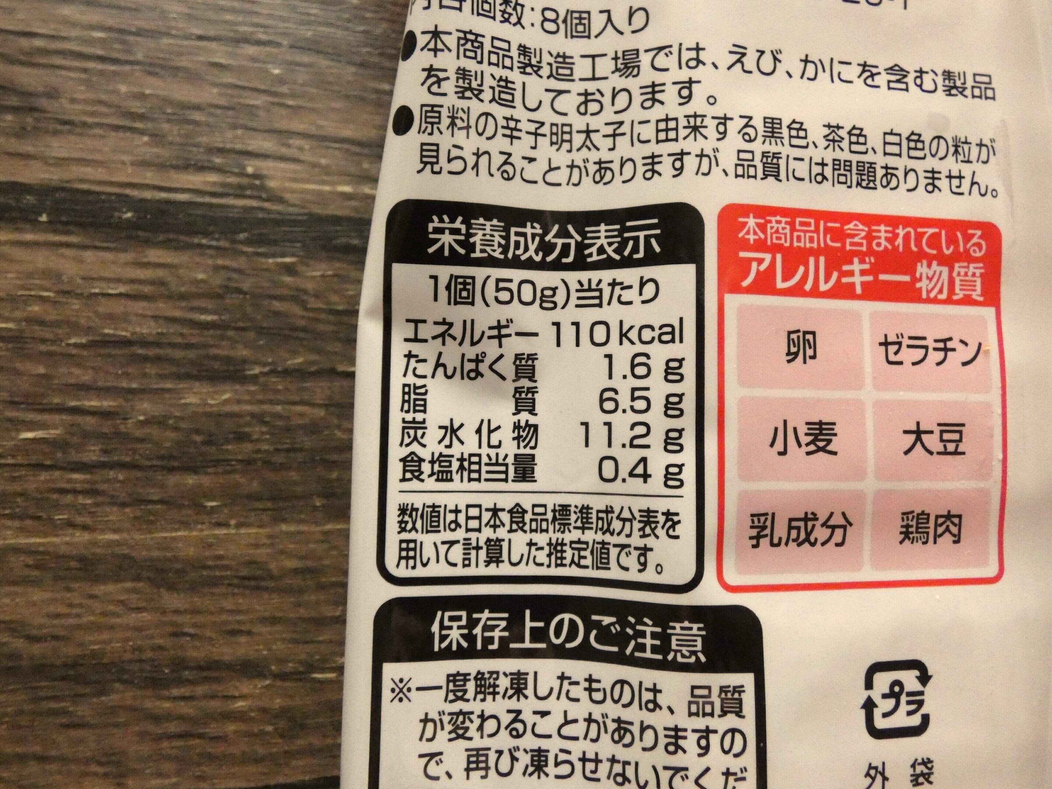 栄養成分表示