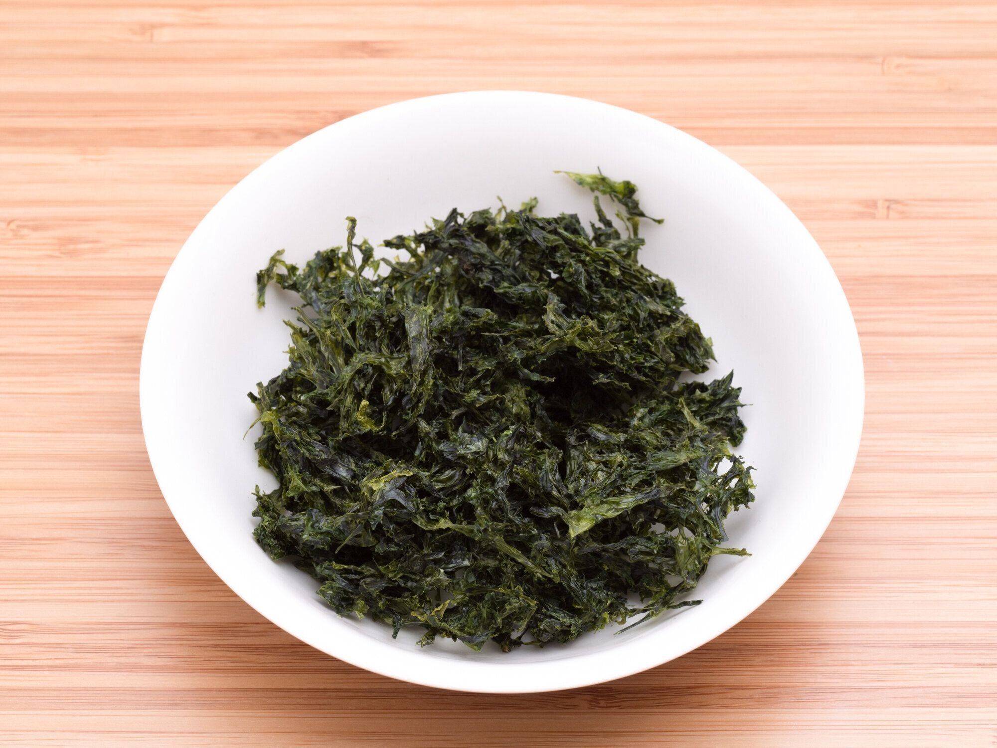 乾燥した緑の海藻