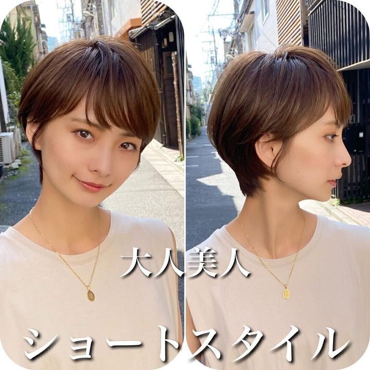 40代女性に似合うふんわりショートヘアスタイル!大人美人ショートスタイル