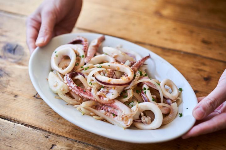 イカのレモン麹ソテー
