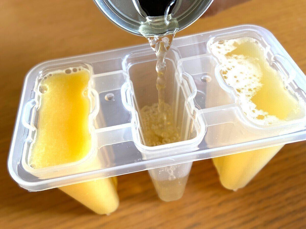 凍らせてアイスバーに