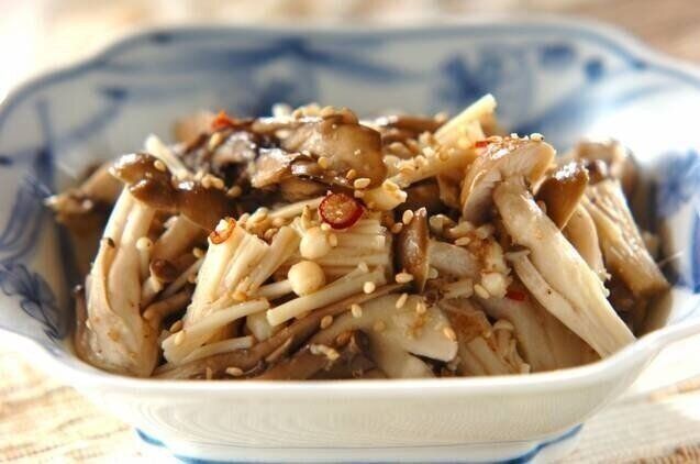 ピリ辛キノコのナムル