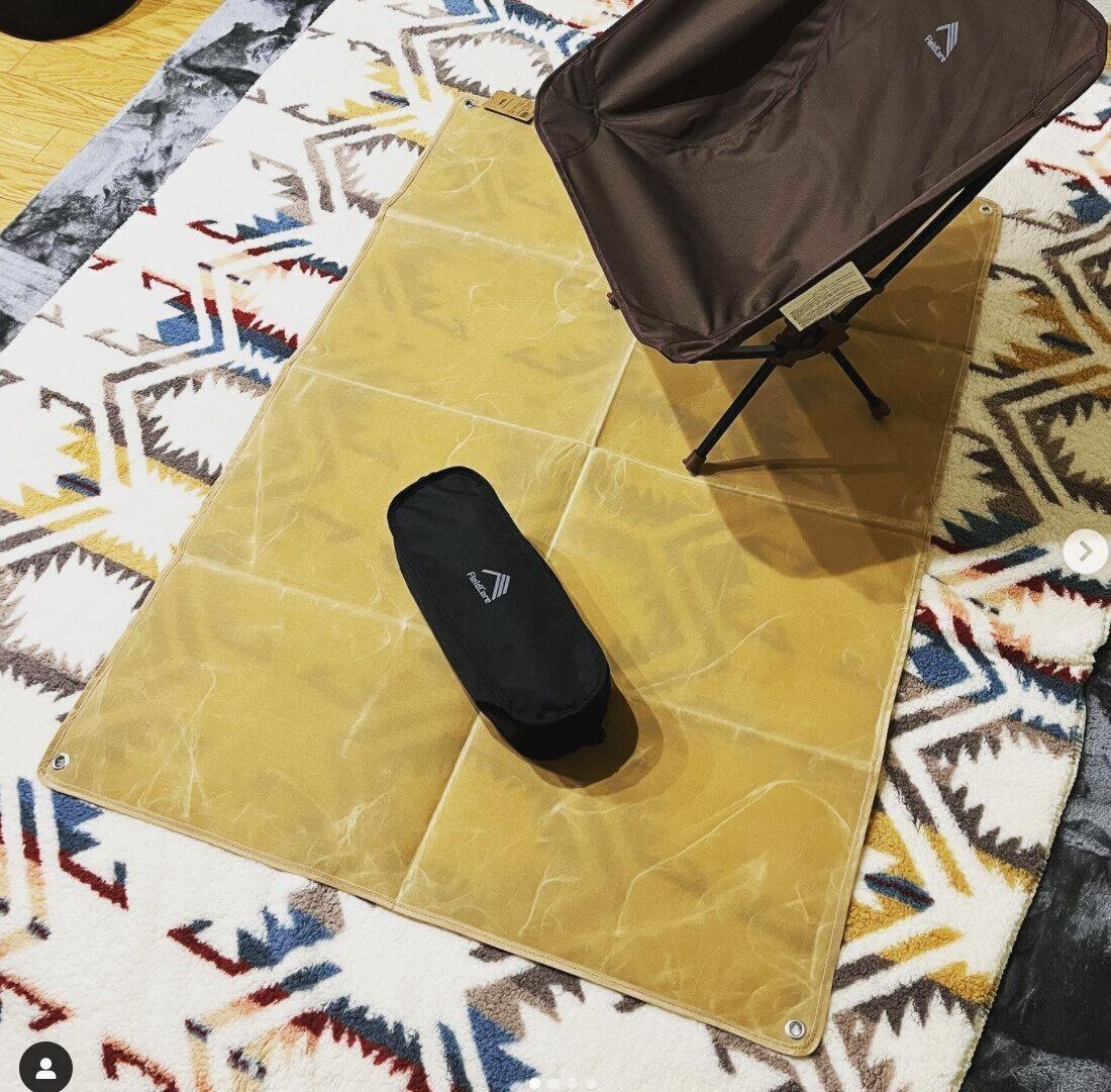 【ワークマン】しっかり頼れる素材の『パラフィン帆布フィールドシート』