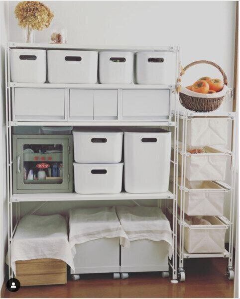 専用スペースがなくても大丈夫！無印アイテムでつくる食材ストック棚