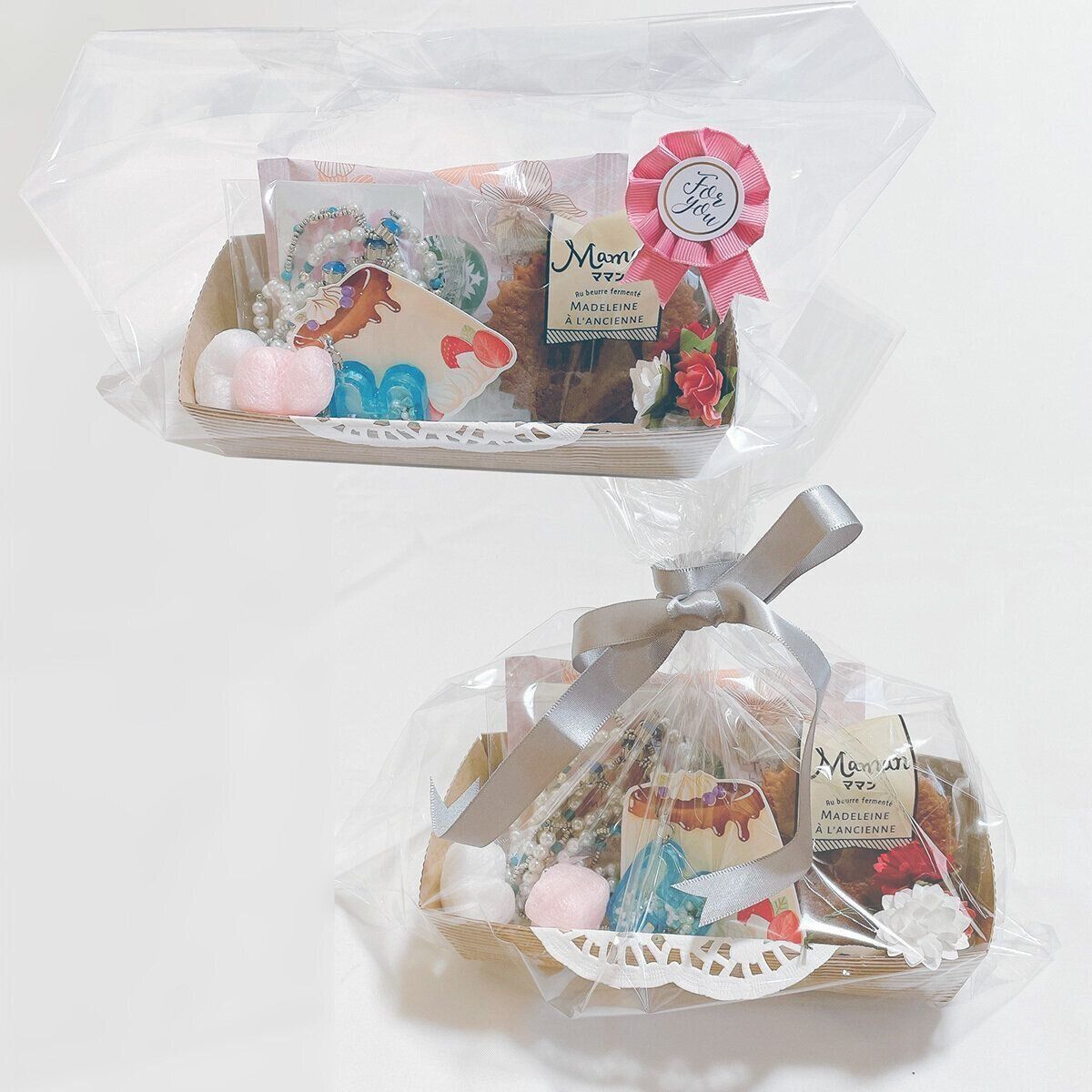 紙製のケーキ型をボックスに