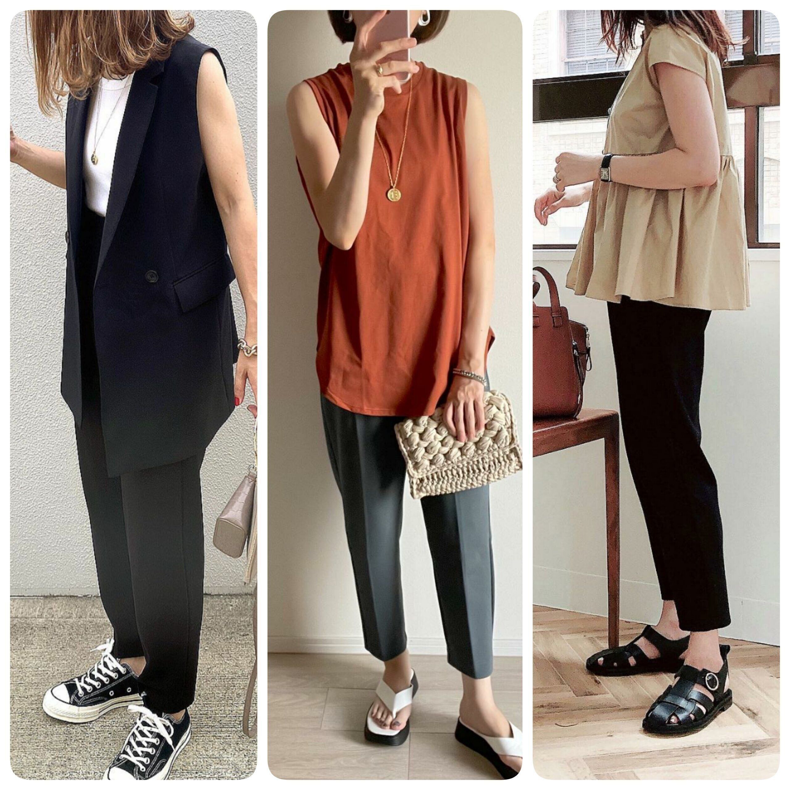 ユニクロ ストレッチダブルフェイスイージーテーパードパンツ で叶う大人コーデ5選 サンキュ