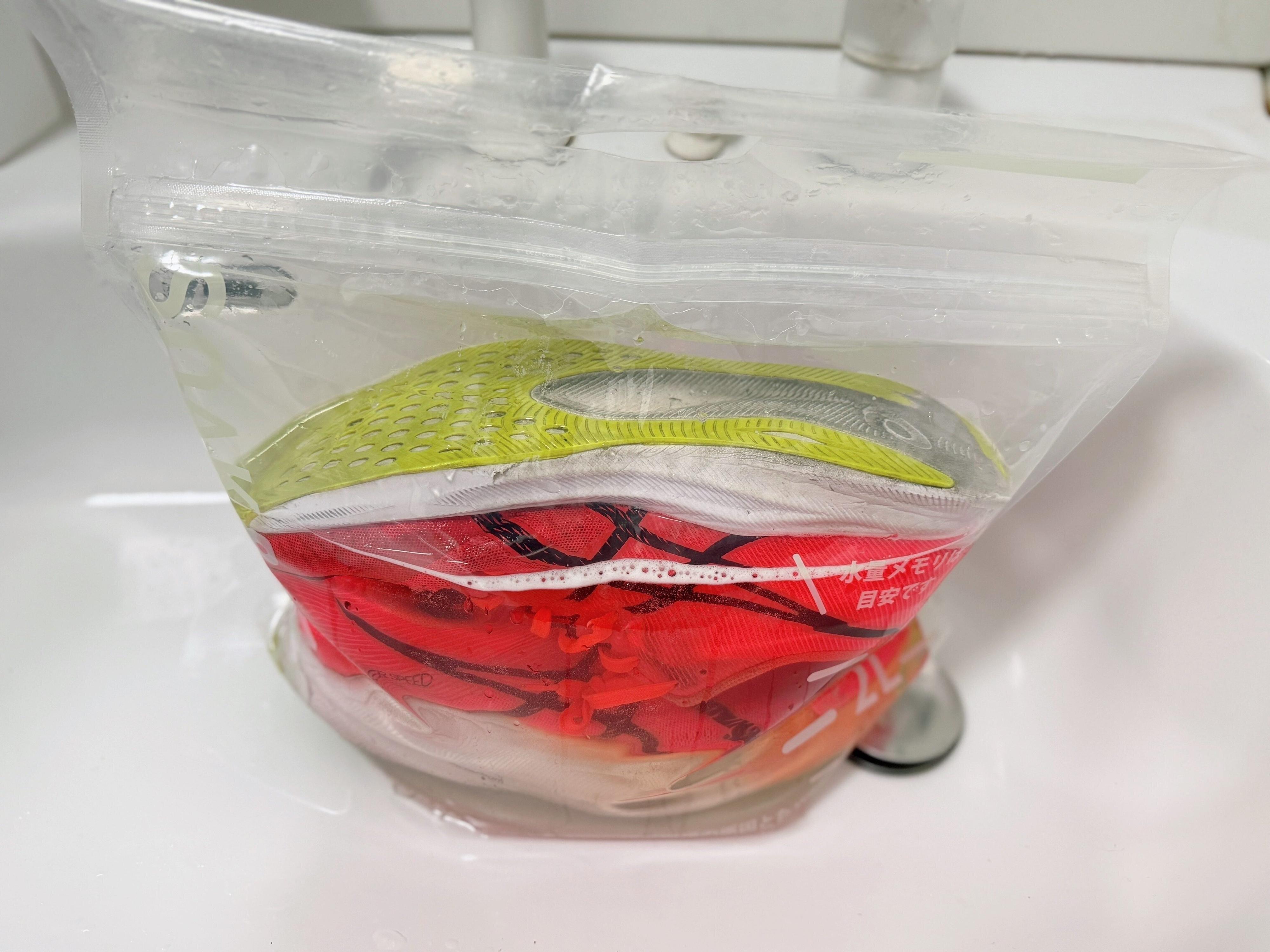 大人の靴もつけ置き可能！