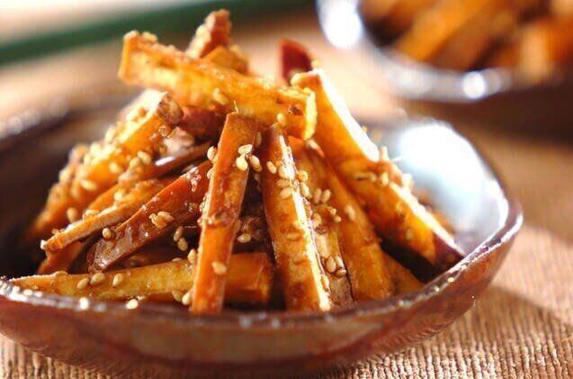 ショウガの黒糖イモケンピ