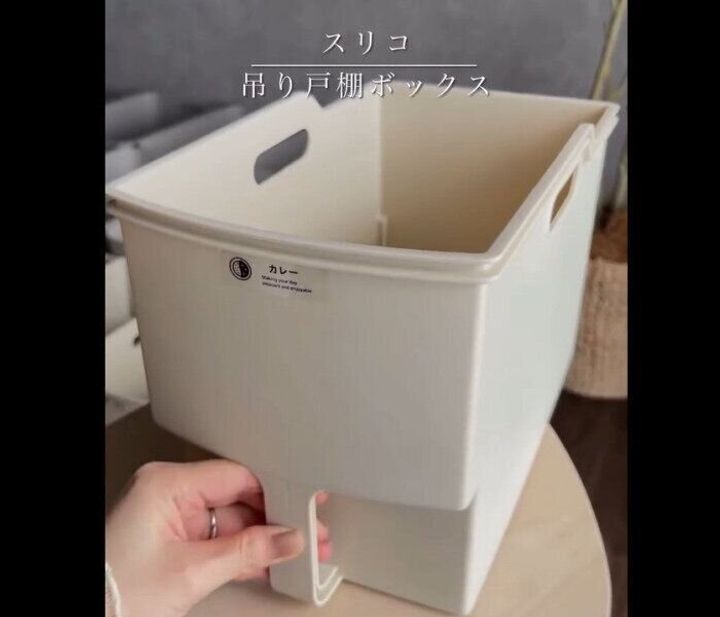 【3COINS】便利すぎて大量買い!吊り戸棚ボックス