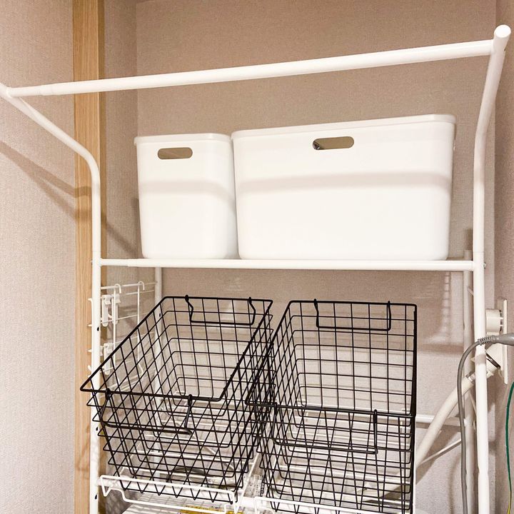 ニトリ 洗濯機周りのデッドスペースを有効活用 劇的にスッキリする収納術 サンキュ ニトリ 洗濯機周りのデッドスペースを有効活用 劇的にスッキリする収納術 サンキュ