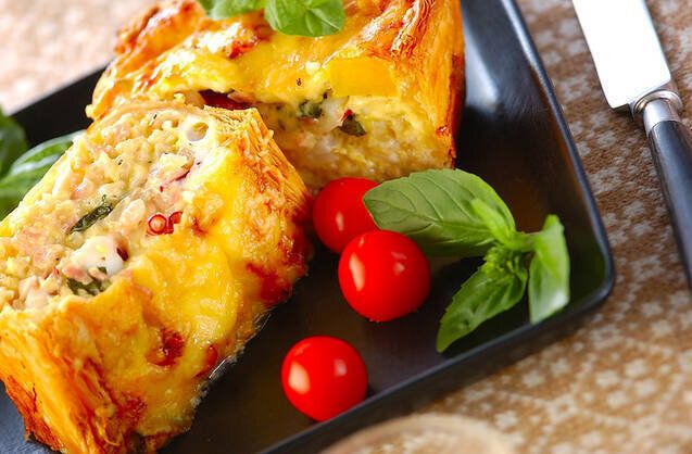 タコと玄米のキッシュ