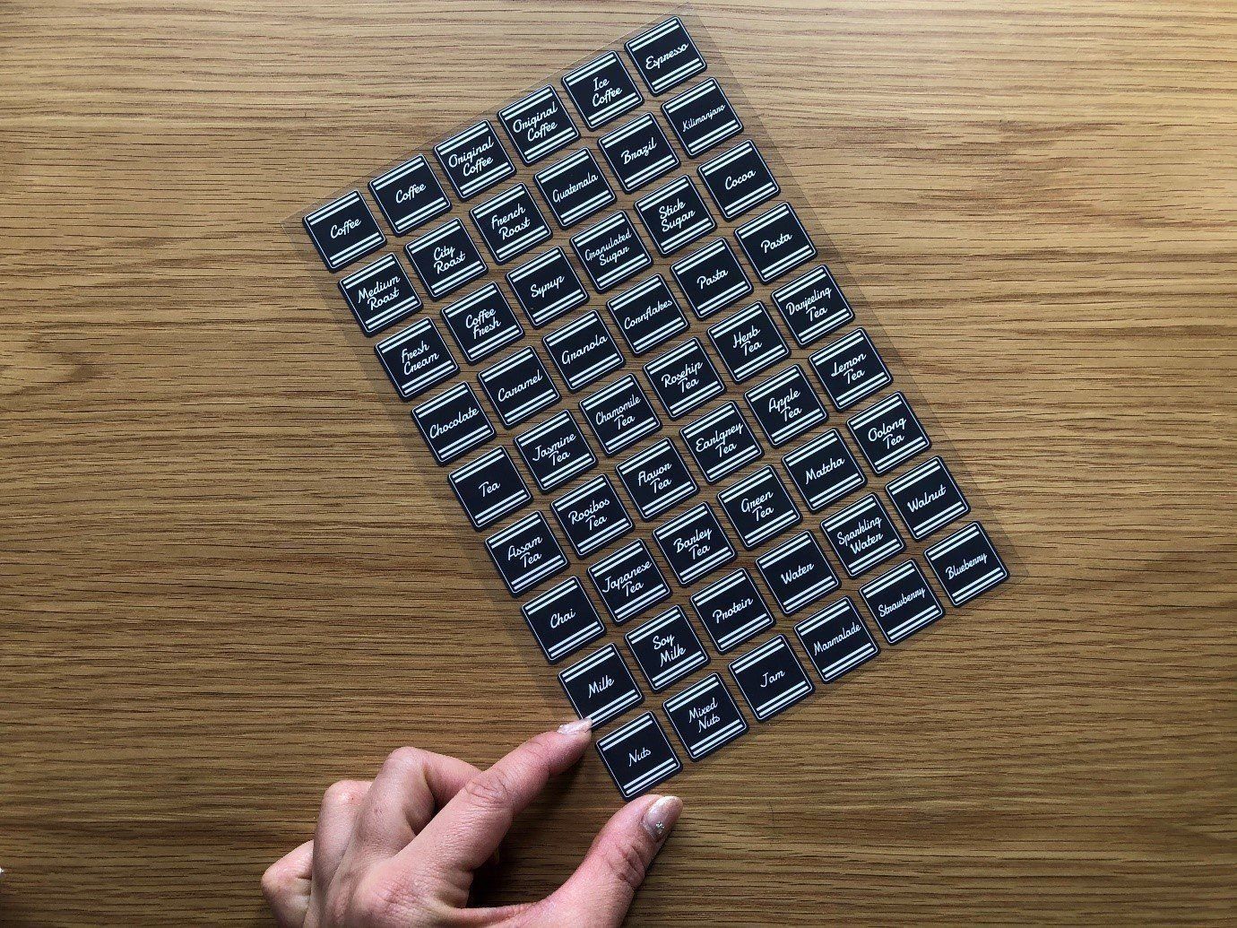 絶対買い セリアの キッチン インデックスシール がとってもおしゃれで実用的 サンキュ
