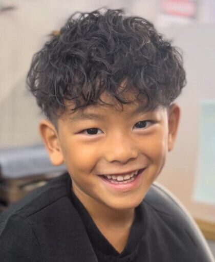 刈り上げ✖️ハードパーマでクールに！キッズパーマヘア