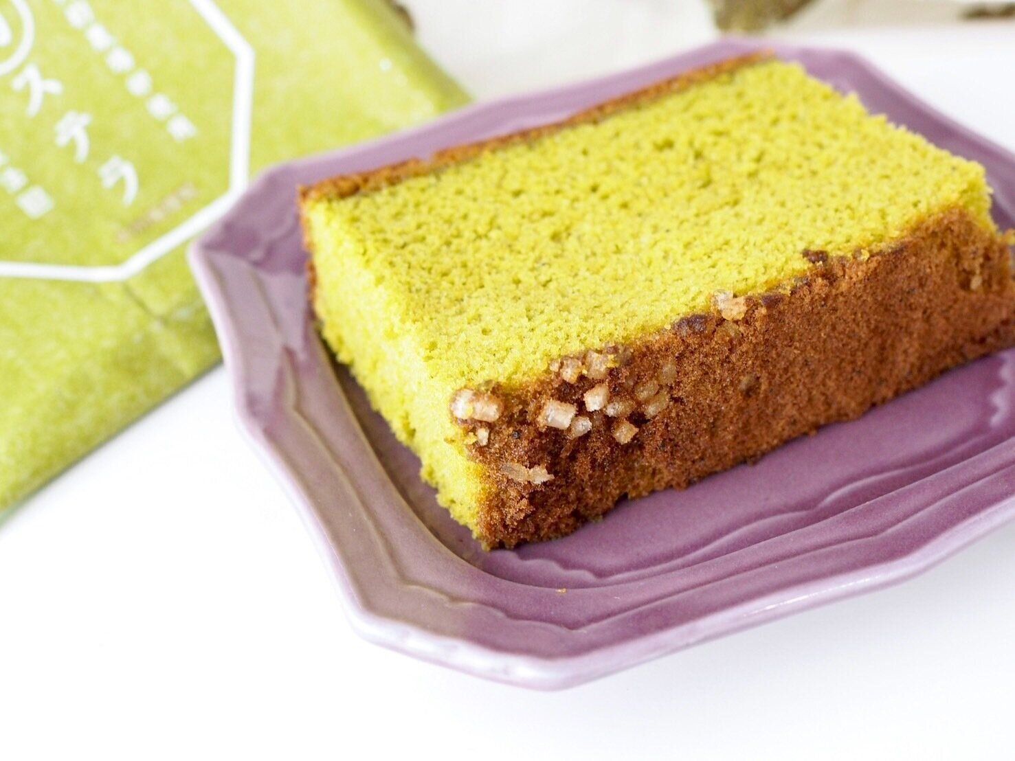 シャトレーゼ「抹茶カステラ（五三焼製法）」商品写真