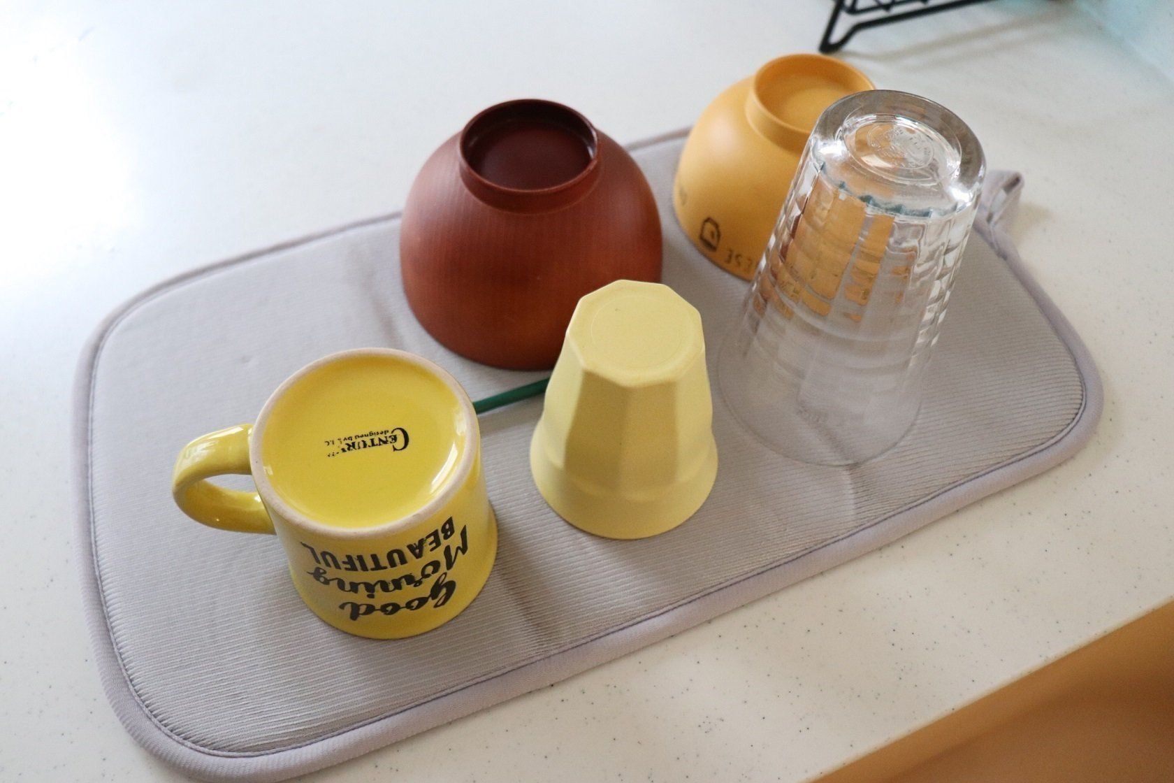 水切りかごレスでスッキリ ニトリ 吸水マット サンキュ