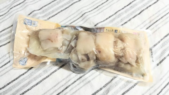 豚足の水煮の裏側