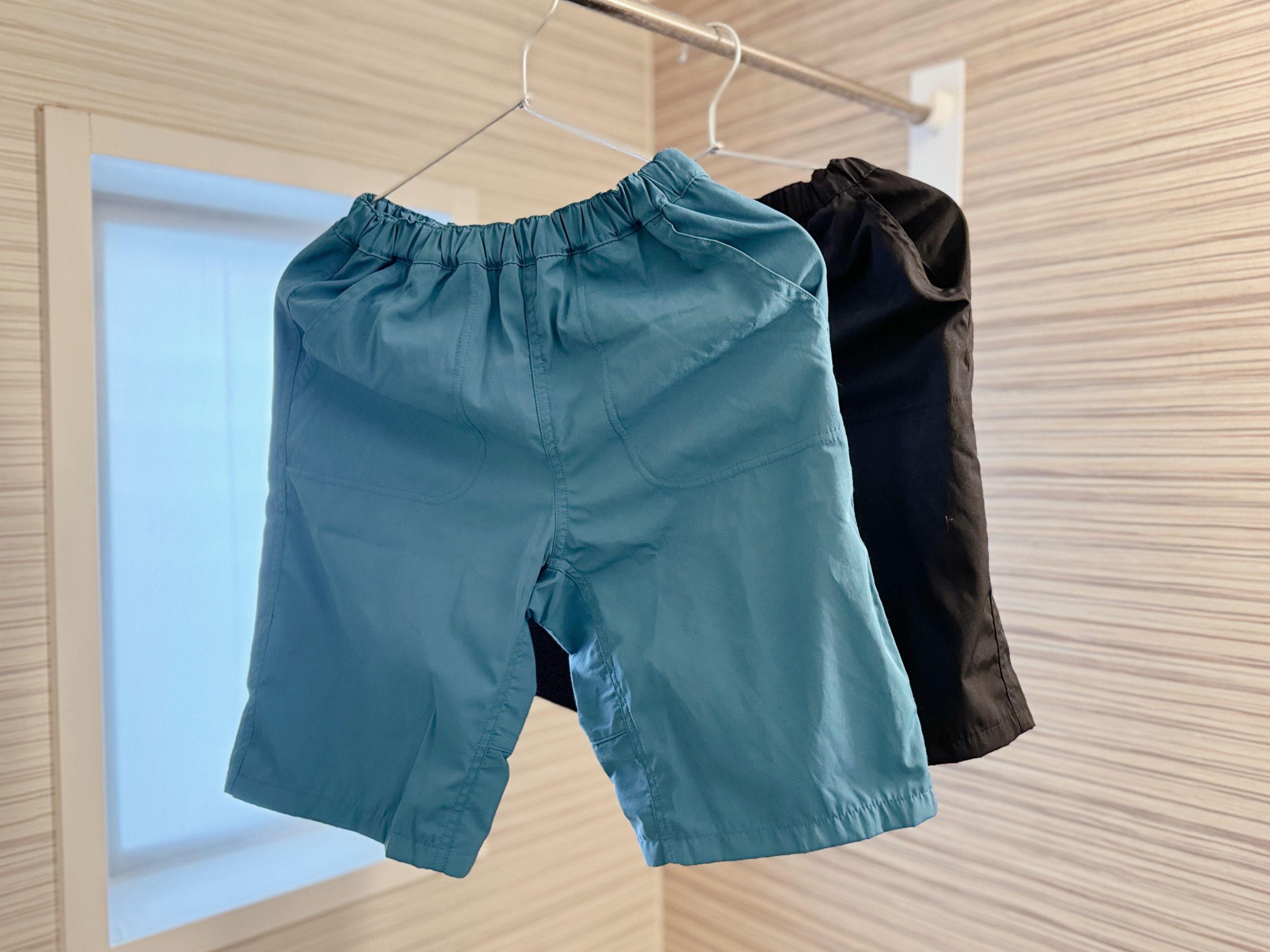 すぐ乾いて洋服枚数を減らせるから