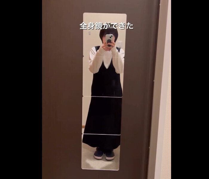 【セリア】いいもの見つけた！割れにくいウォールミラー