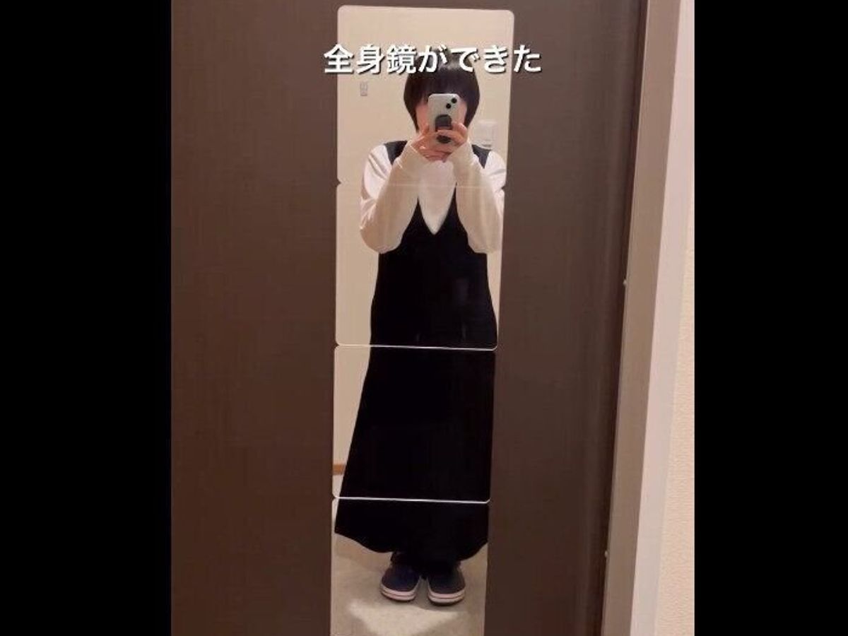 【セリア】いいもの見つけた!割れにくいウォールミラー