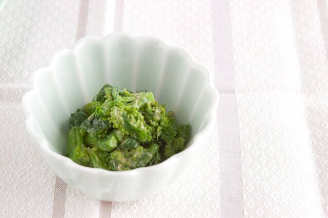 菜の花のピーナッツみそ