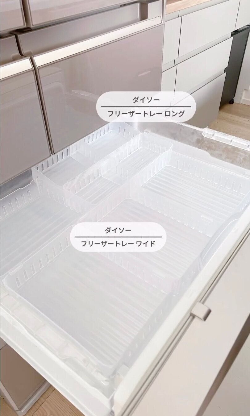 リバウンドしないスッキリ冷凍庫収納！「フリーザートレーロング」