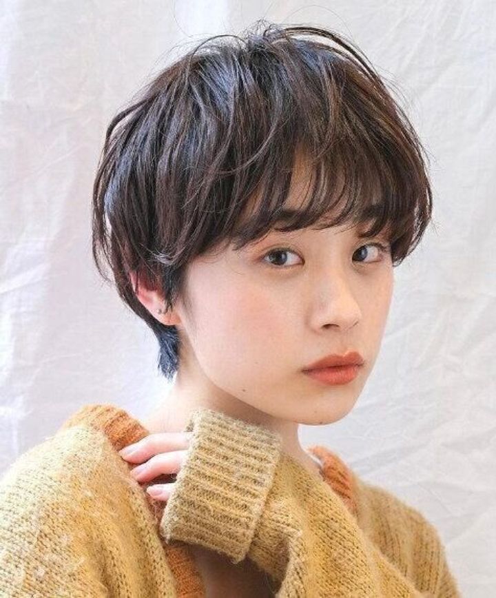 面長さんにおすすめ!ひし形マッシュショート