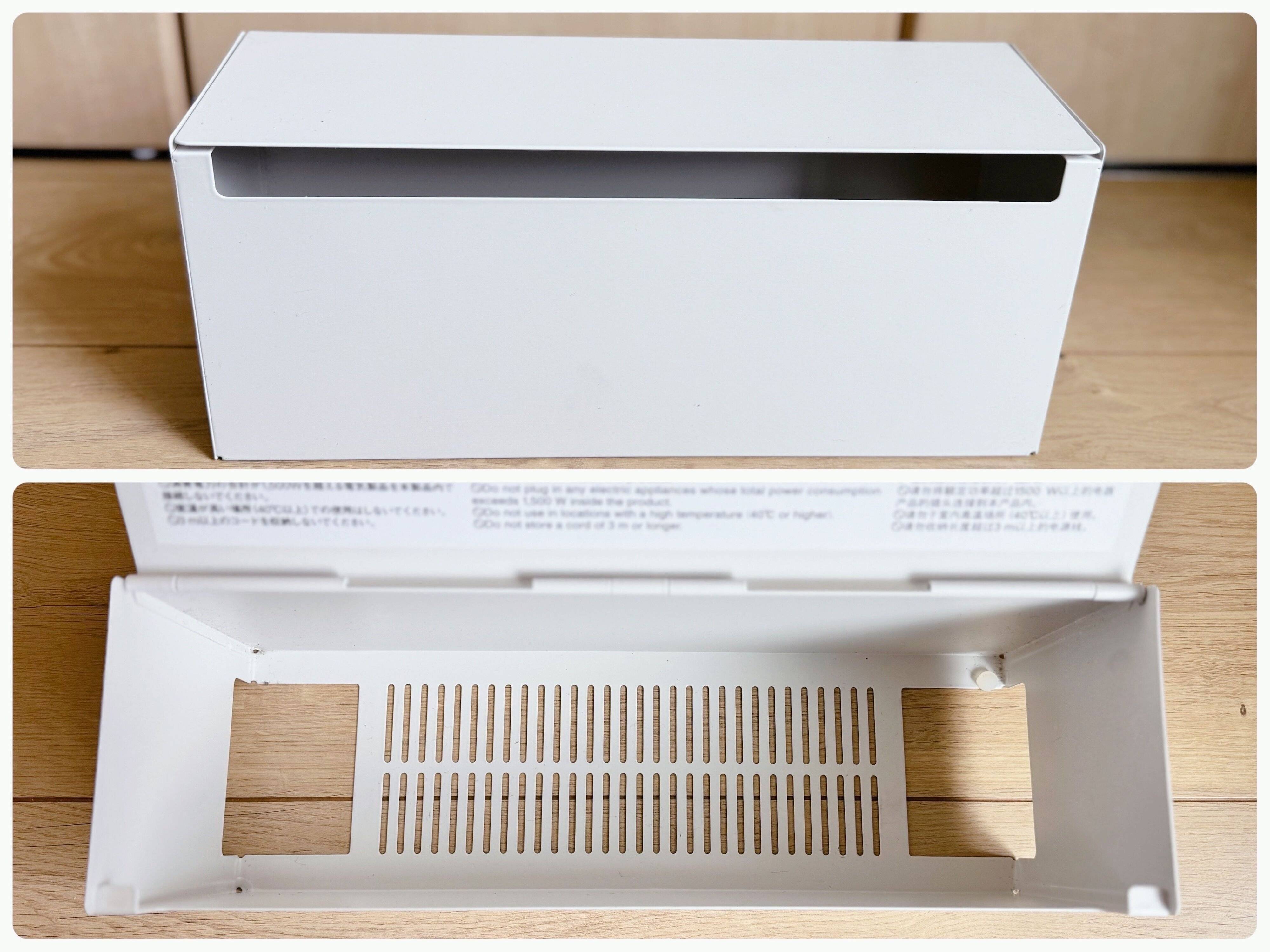 2．スチールタップ収納箱フラップ式