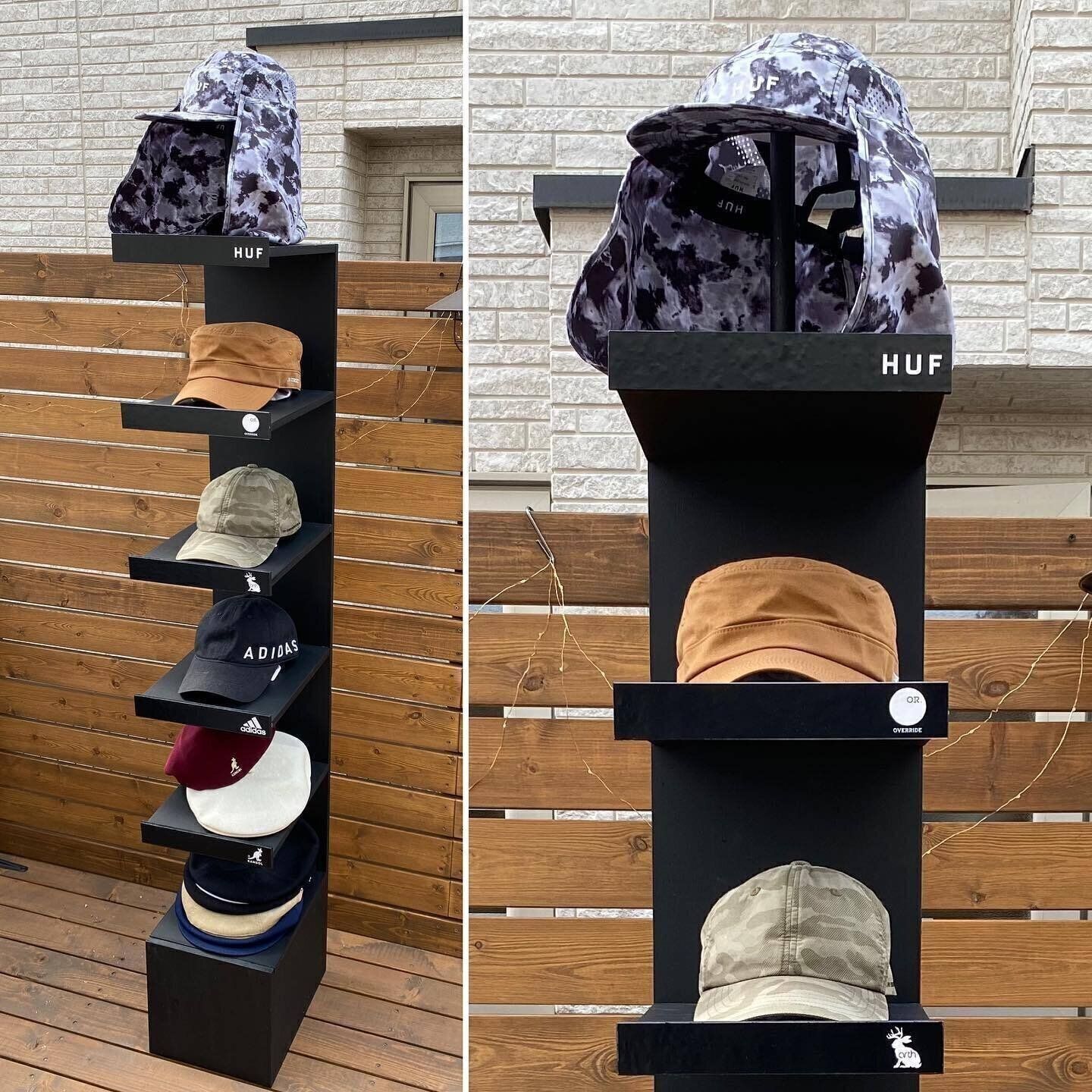 まるでショップ！お気に入りの帽子を見せる収納に