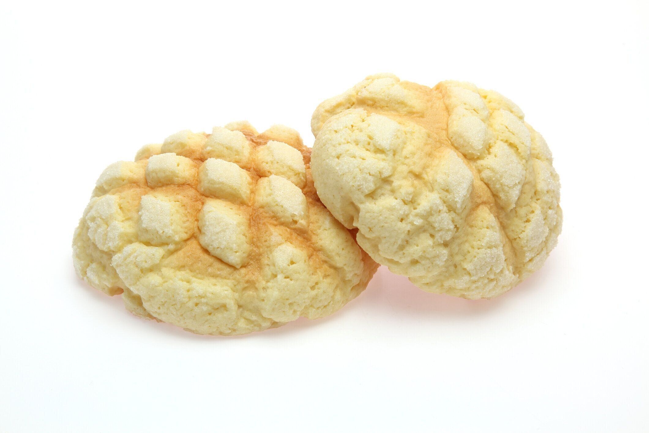 白背景でお団子の形をしたメロン