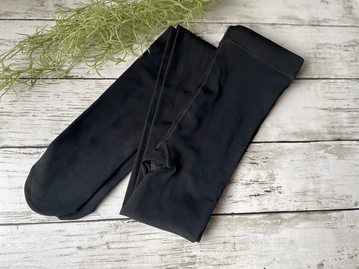 ダイソー　フェイクタイツ黒ストッキング風