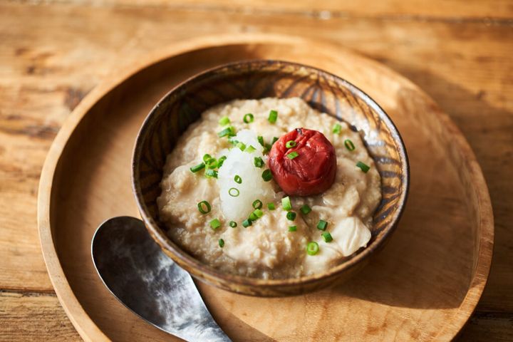 オートミールで!ささみの梅おろし雑炊