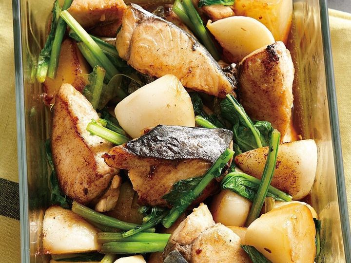 魚のフライパン焼きも文句なし さわらとかぶの焼きびたし サンキュ 魚のフライパン焼きも文句なし さわらとかぶの焼きびたし サンキュ