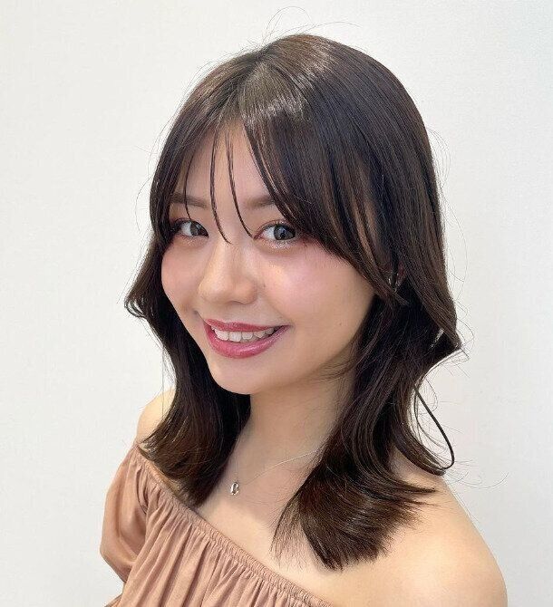 丸顔さんにおすすめ！大人の韓国風ヘア