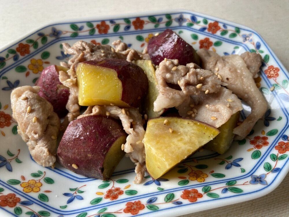 さつまいもと豚