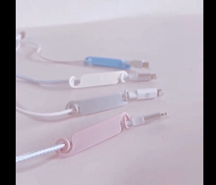 【セリア】一目で判別！ケーブルタグ10P