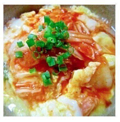 リメイク☆たまごキムチ丼
