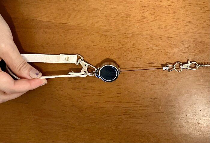 リールが最長40cm伸びる