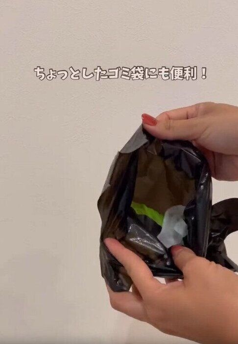 【セリア】ちょっとしたごみ袋がわりとしても使える