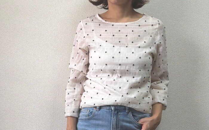 COCA シースルードットトップスの写真