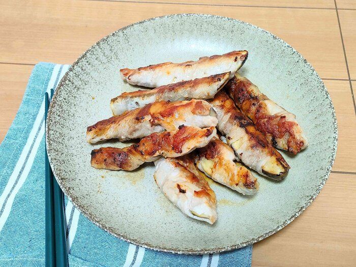 ナスの肉巻き