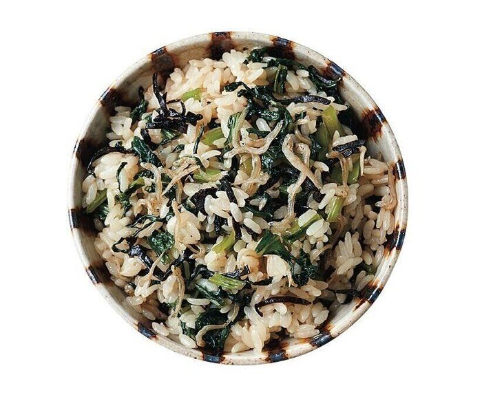 小松菜とじゃこの混ぜご飯