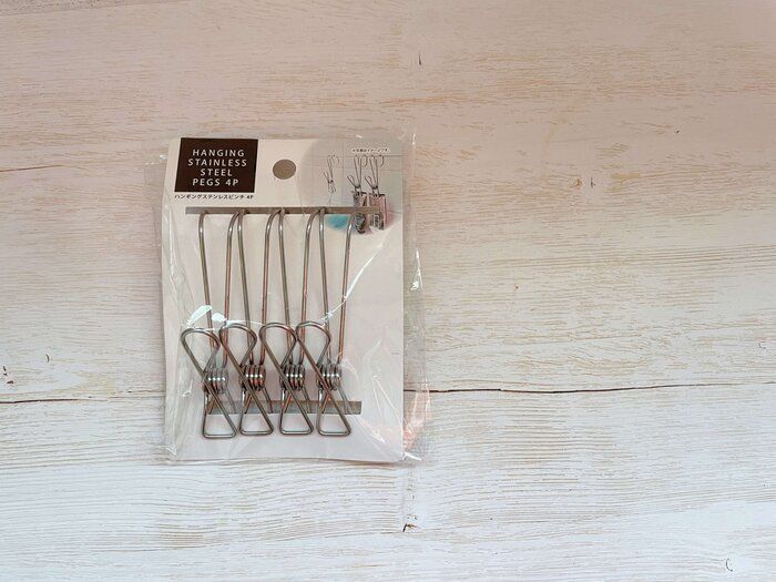 【ワッツ】4個で110円の「ハンギングステンレスピンチ」が超優秀すぎてリピ確定！