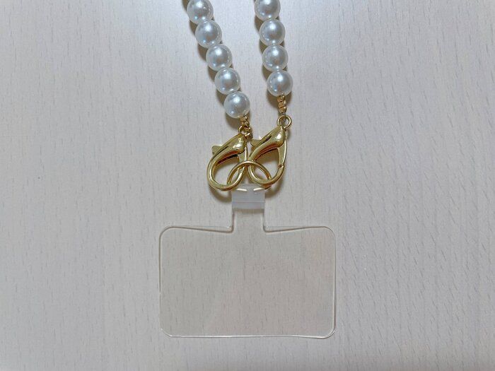 【ダイソー】やっと買えた！大人の女性におすすめしたい！パールのモバイルチェーン